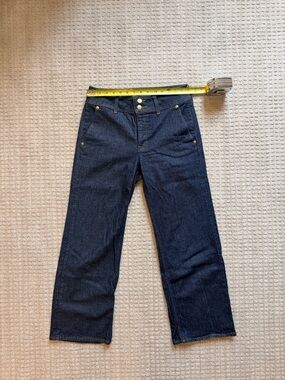J. Crew Slim Wide Leg Jeans with Stacked Buttons, Size 26